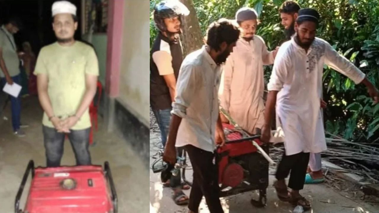 নুরাল পাগলার দরবার থেকে চুরি হওয়া জেনারেটর উদ্ধার, যুবক গ্রেপ্তার